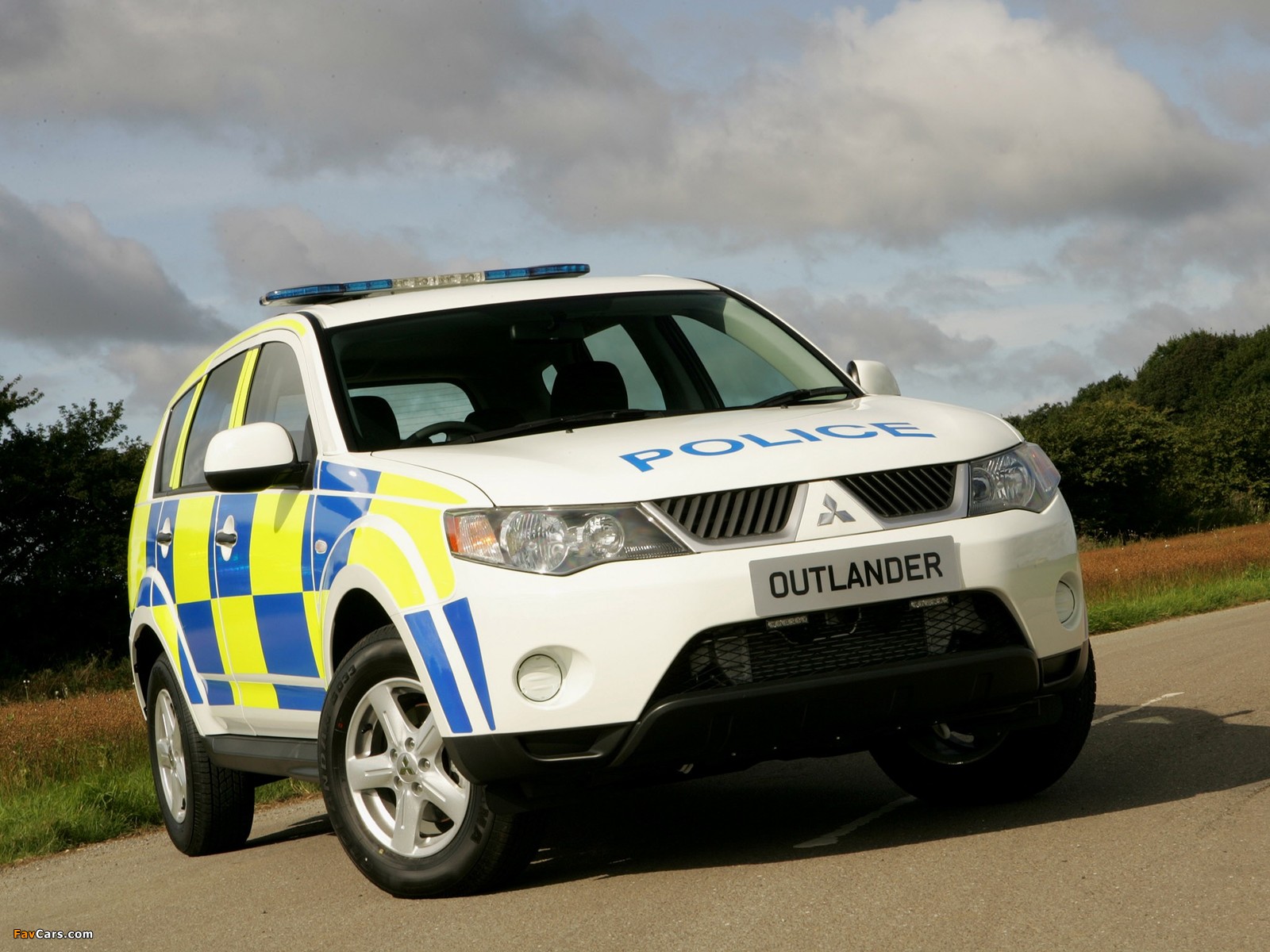 Mitsubishi Outlander UK Police 2007–09 images (1600 x 1200)