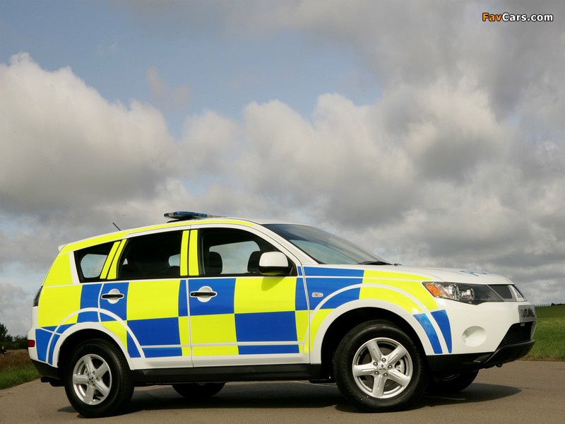 Mitsubishi Outlander UK Police 2007–09 pictures (800 x 600)