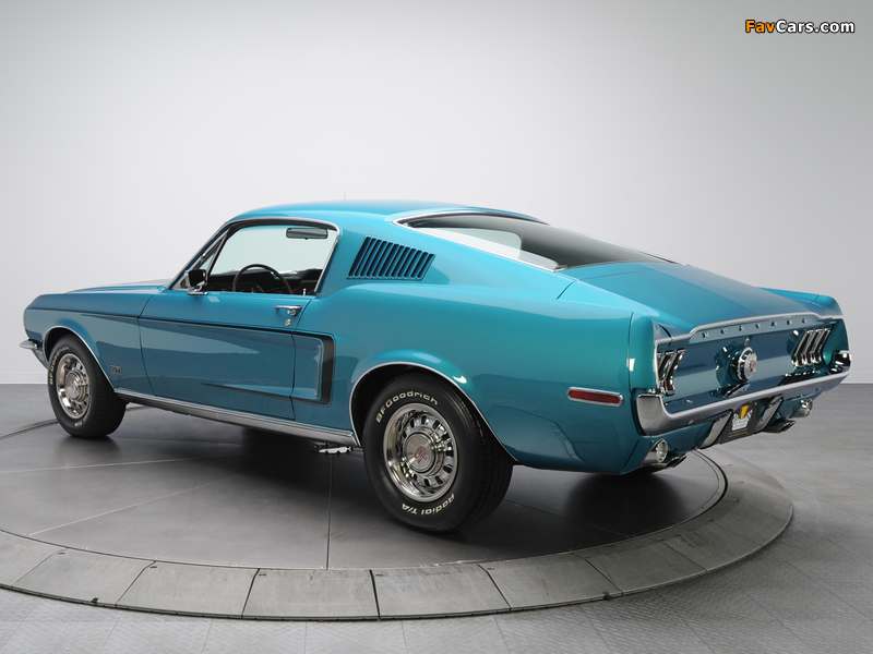 Mustang GT Fastback 1968 photos (800 x 600)