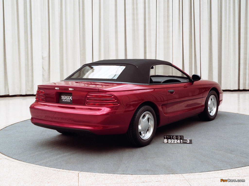 Mustang Convertible Prototype 1991 wallpapers (1024 x 768)