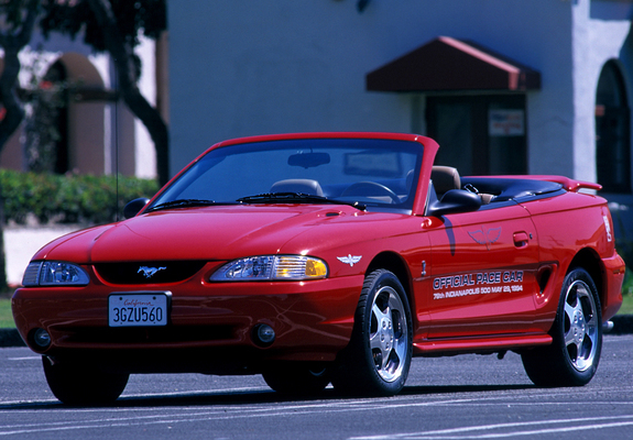 Mustang Cobra Convertible Indy 500 Pace Car 1994 pictures