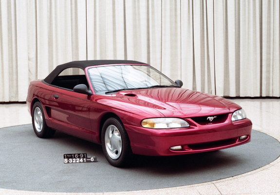 Pictures of Mustang Convertible Prototype 1991
