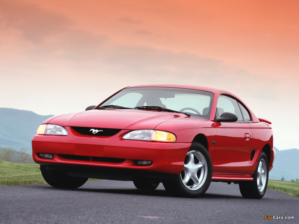 Mustang GT Coupe 1996–98 wallpapers (1024 x 768)