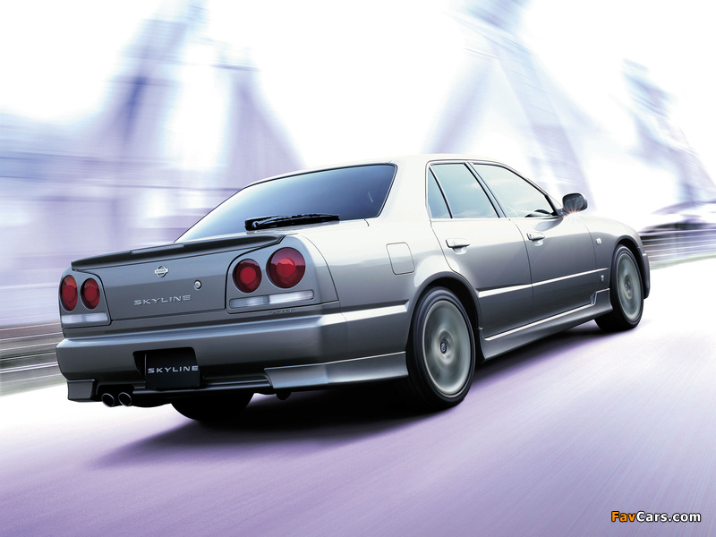 Nissan Skyline GT Sedan (ER34) 2000–01 wallpapers (800 x 600)