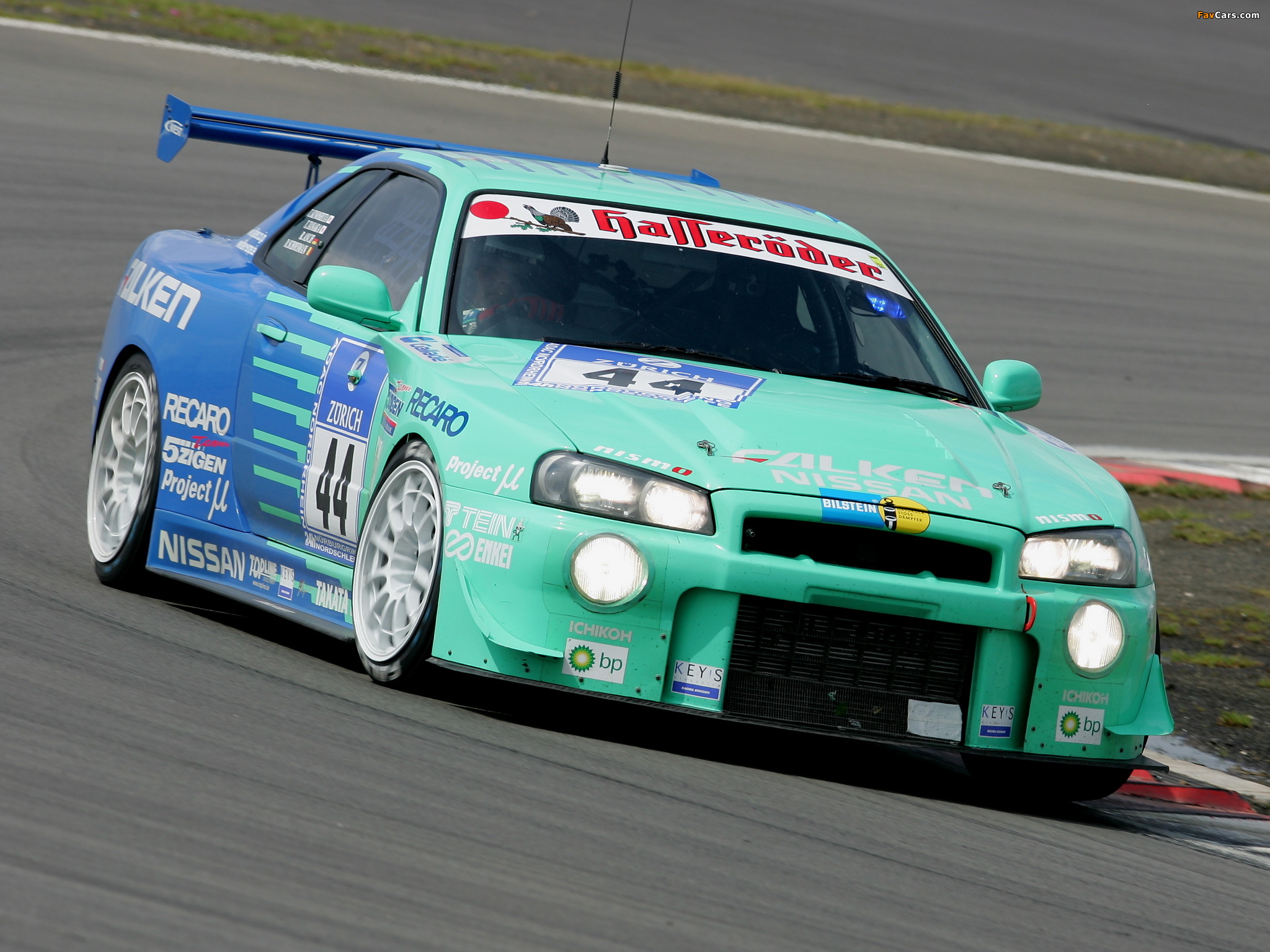 Nissan Skyline GT-R JGTC Race Car (BNR34) 1999–2003 wallpapers (2048 x 1536)