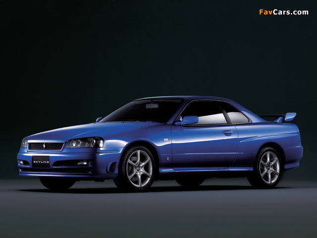 Nissan Skyline GT Turbo Coupe (R34) 2000–01 wallpapers (640 x 480)
