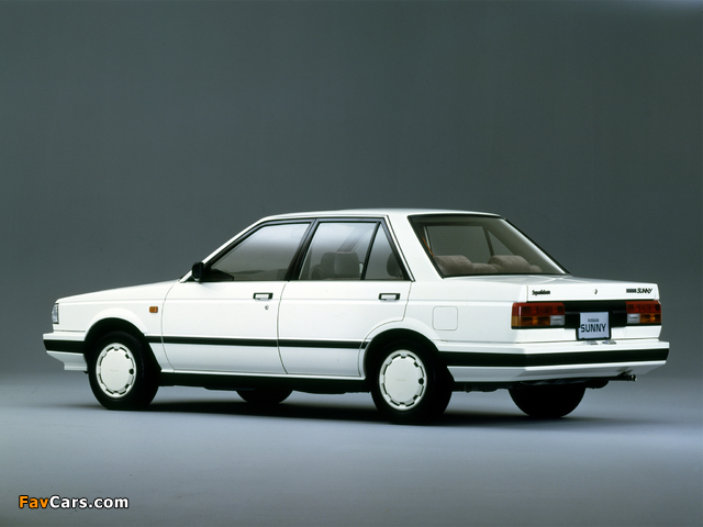 Nissan Sunny Sedan (B12) 1985–87 wallpapers (640 x 480)
