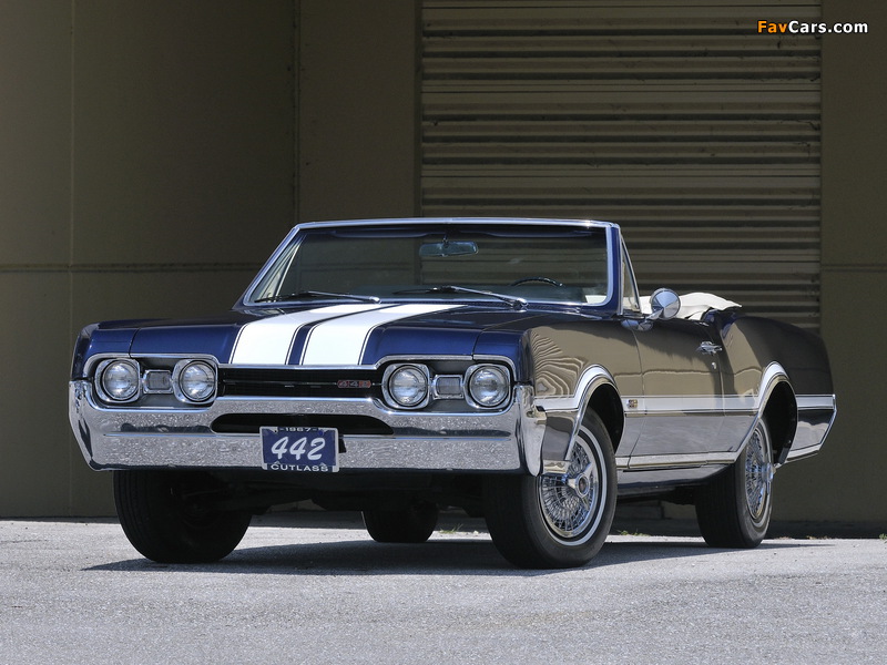 Oldsmobile Cutlass 442 Convertible (3867) 1967 images (800 x 600)