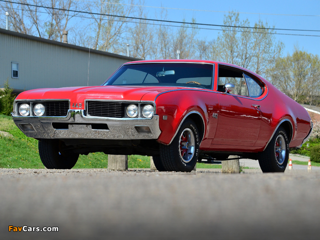 Oldsmobile 442 Holiday Coupe (4487) 1969 wallpapers (640 x 480)