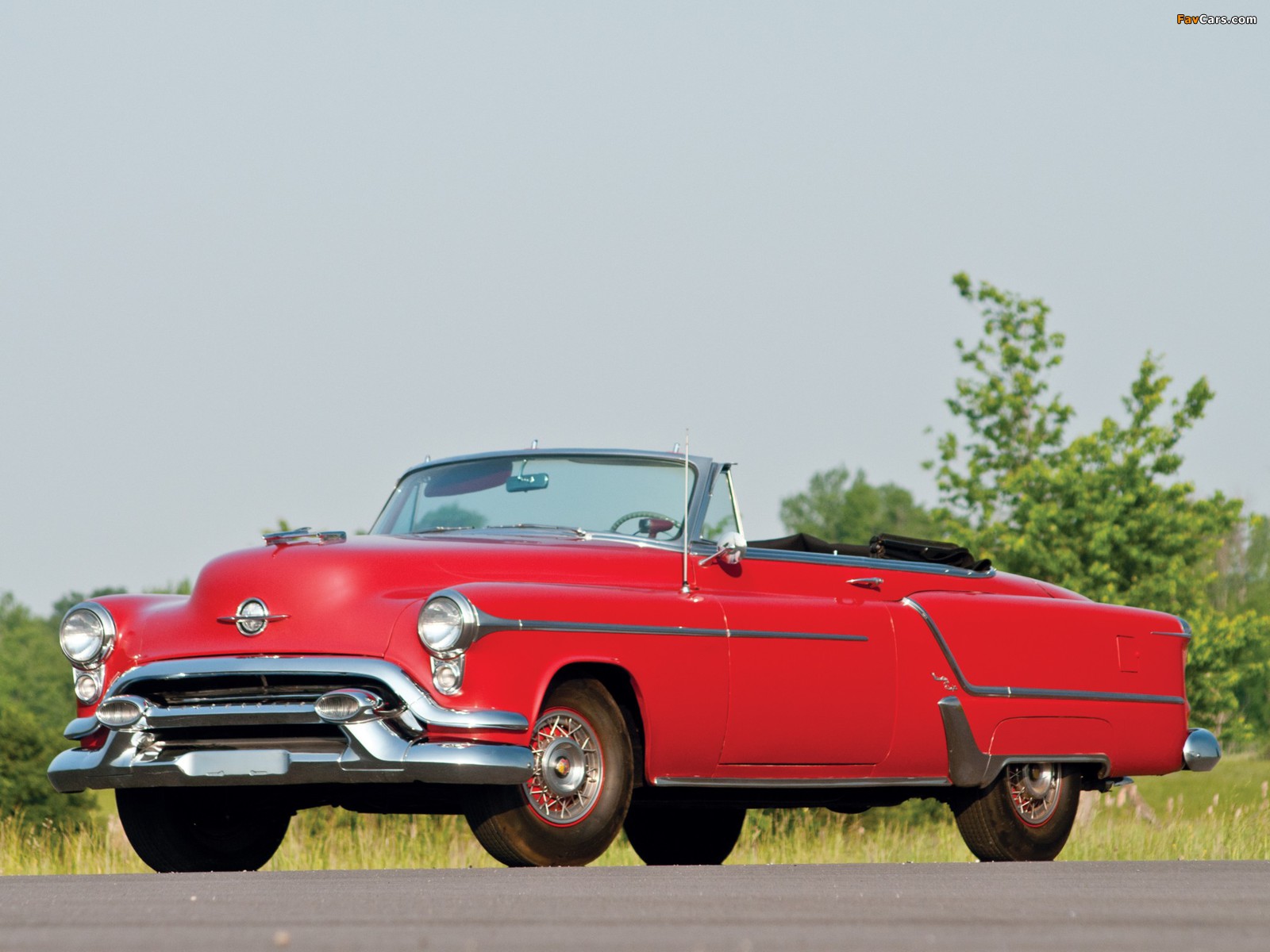 Photos of Oldsmobile 98 Convertible (3067DX) 1953 (1600 x 1200)