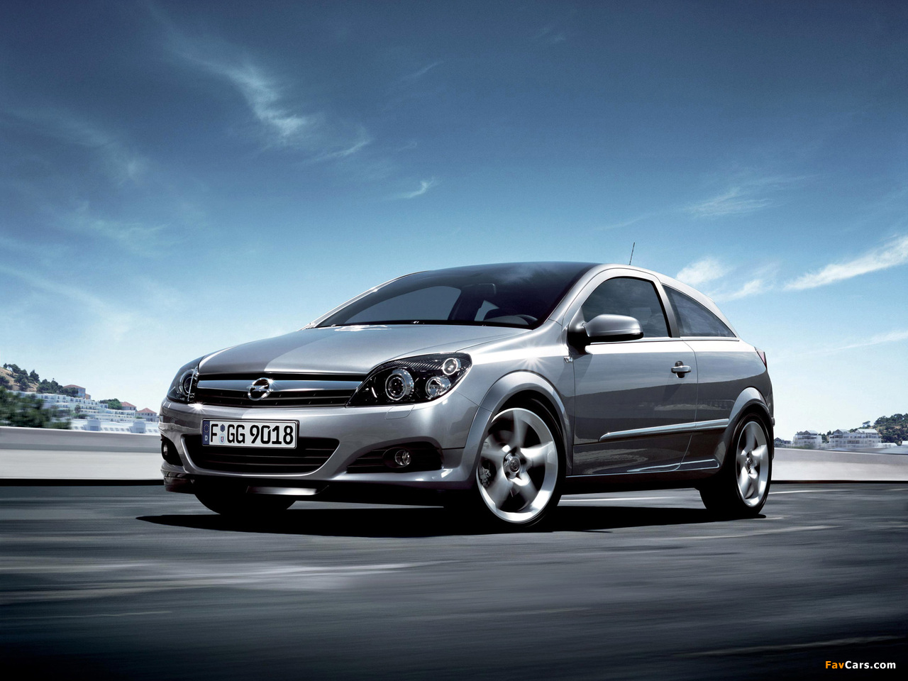 Opel Astra закат бесплатно
