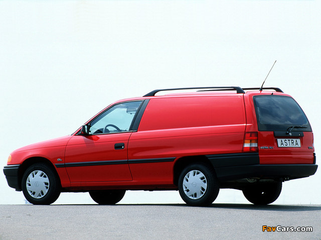 Opel Astra Van (F) 1991–94 photos (640 x 480)
