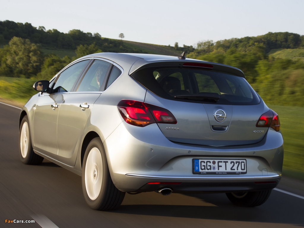 Opel Astra ecoFLEX (J) 2013 images (1024 x 768)