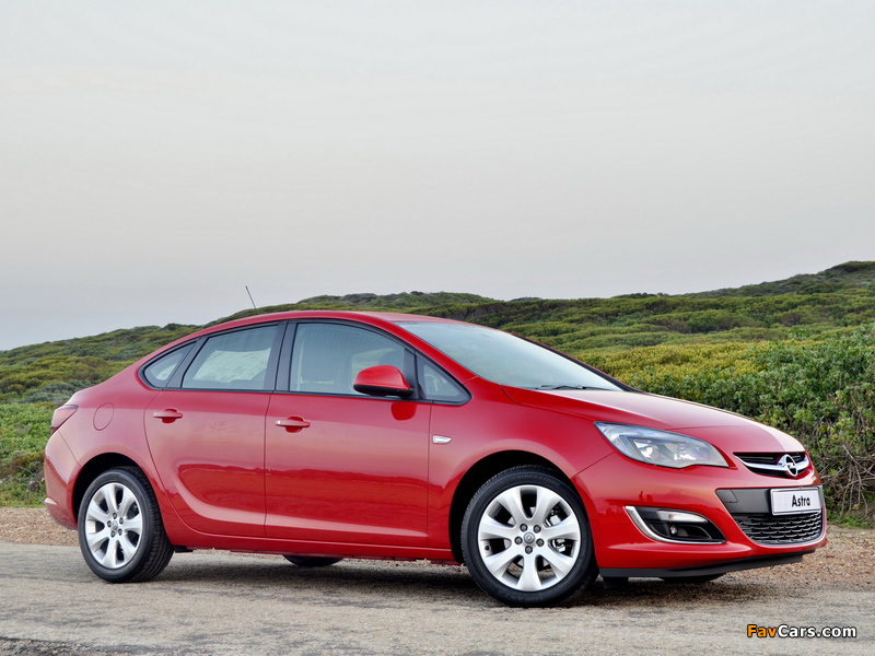 Photos of Opel Astra Sedan ZA-spec (J) 2013 (800 x 600)