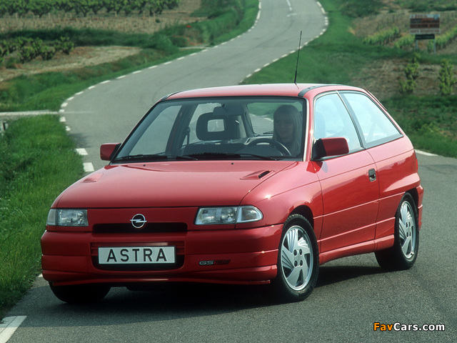Opel Astra GSi (F) 1991–98 wallpapers (640 x 480)