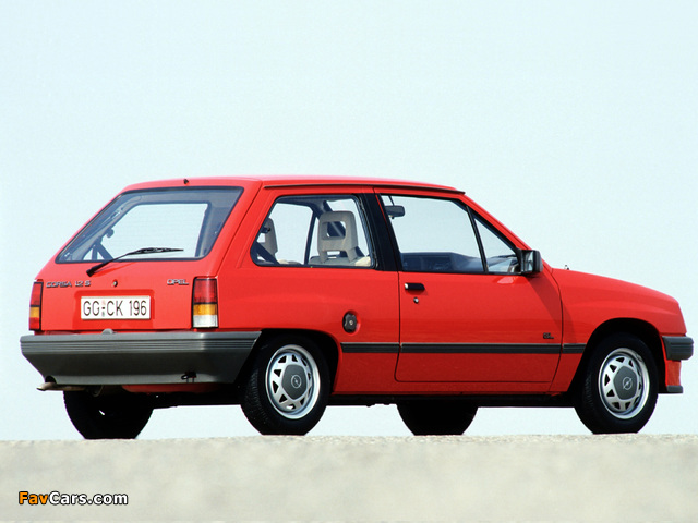 Opel Corsa 3-door (A) 1982–90 photos (640 x 480)