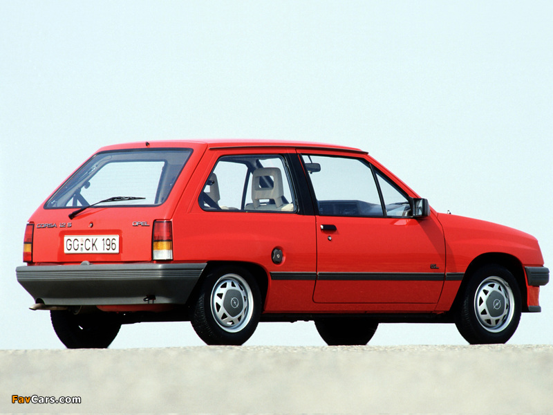Opel Corsa 3-door (A) 1982–90 photos (800 x 600)