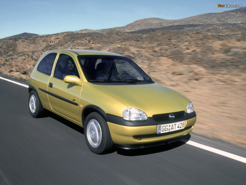 Opel Corsa 3-door (B) 1997–2000 images (1024 x 768)