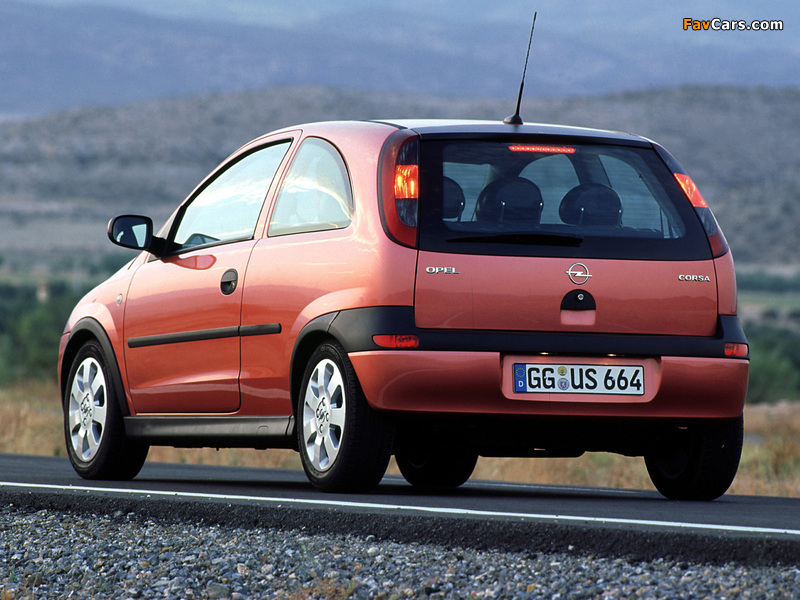 Photos of Opel Corsa 3-door (C) 2000–03 (800 x 600)