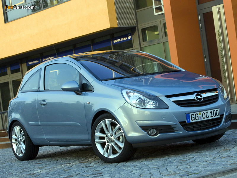 Photos of Opel Corsa 3-door (D) 2006–09 (800 x 600)