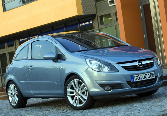 Photos of Opel Corsa 3-door (D) 2006–09