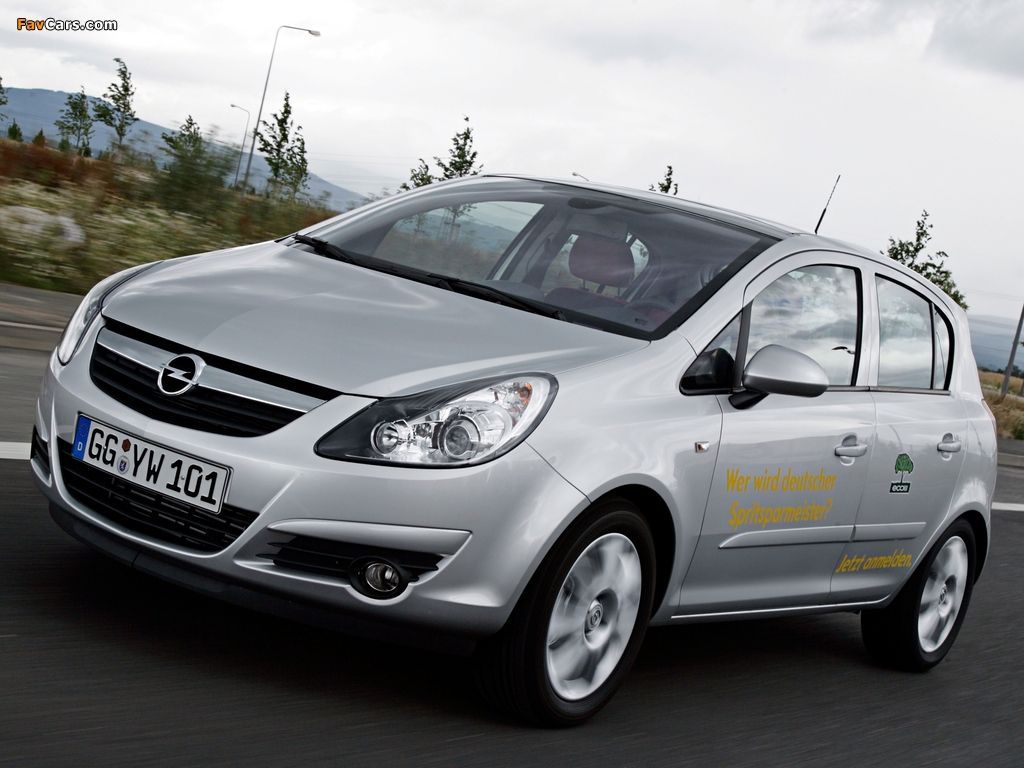 Pictures of Opel Corsa 5-door ecoFLEX (D) 2009–10 (1024 x 768)
