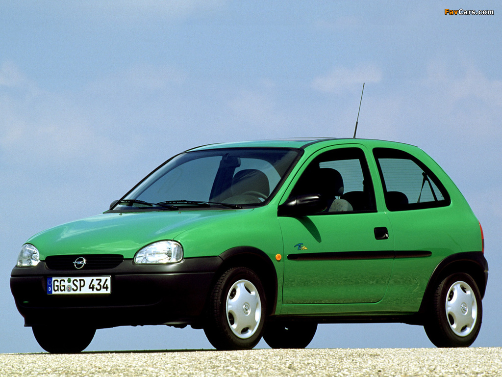 Opel Corsa 3-door (B) 1993–97 wallpapers (1024 x 768)