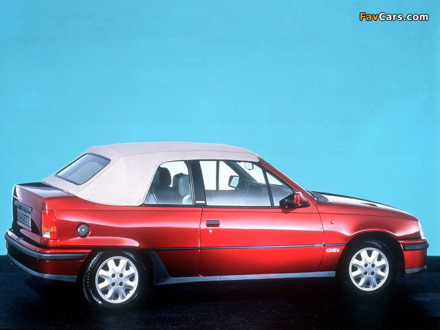 Opel Kadett GSi Cabrio (E) 1986–90 pictures (640 x 480)