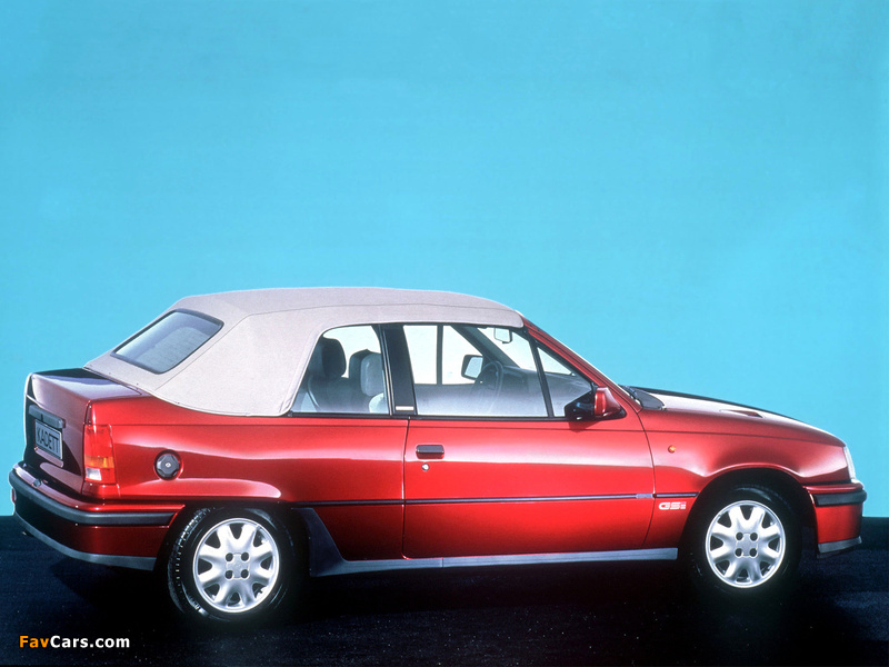Opel Kadett GSi Cabrio (E) 1986–90 pictures (800 x 600)