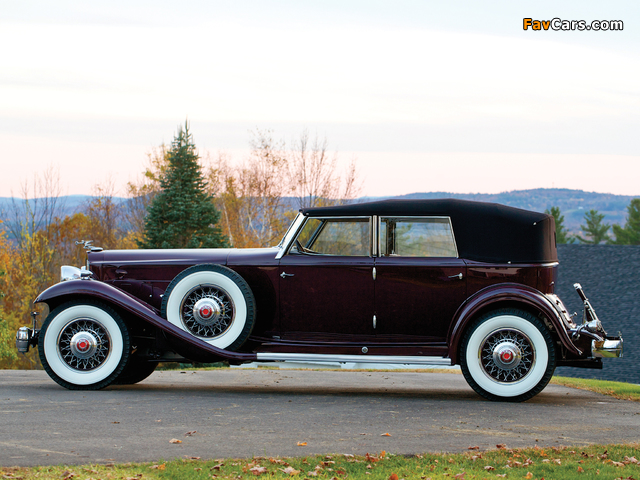 Packard Twin Six Individual Custom Convertible Sedan by Dietrich 1932 wallpapers (640 x 480)
