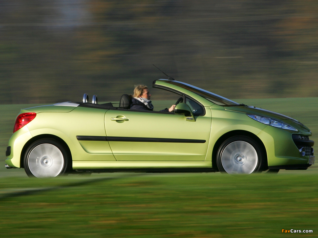 Peugeot 207 CC UK-spec 2007–09 images (1024 x 768)