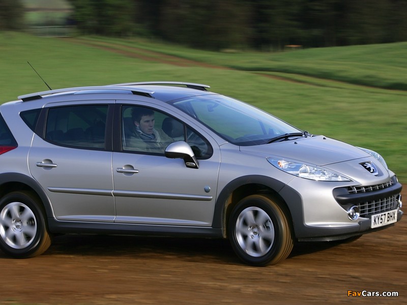 Peugeot 207 SW Outdoor UK-spec 2007–09 photos (800 x 600)
