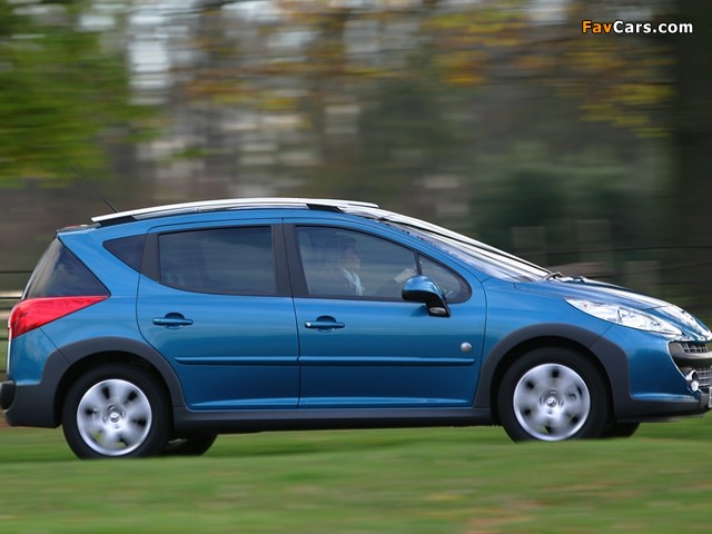Peugeot 207 SW Outdoor UK-spec 2007–09 pictures (640 x 480)