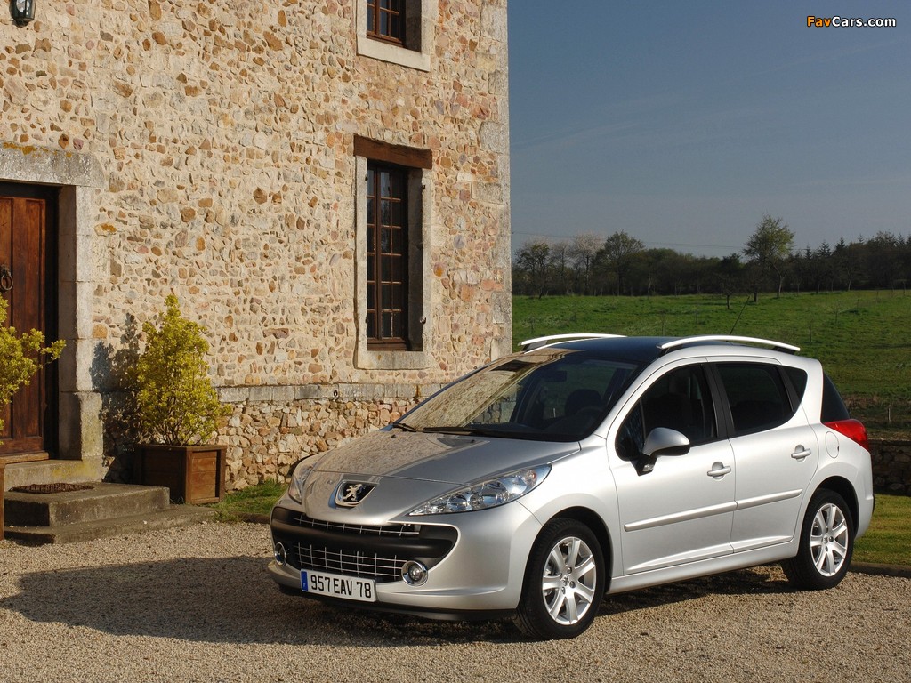 Peugeot 207 SW 2007–09 wallpapers (1024 x 768)