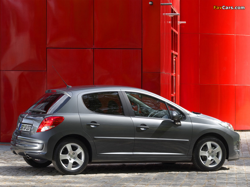 Peugeot 207 5-door 2009–12 wallpapers (800 x 600)