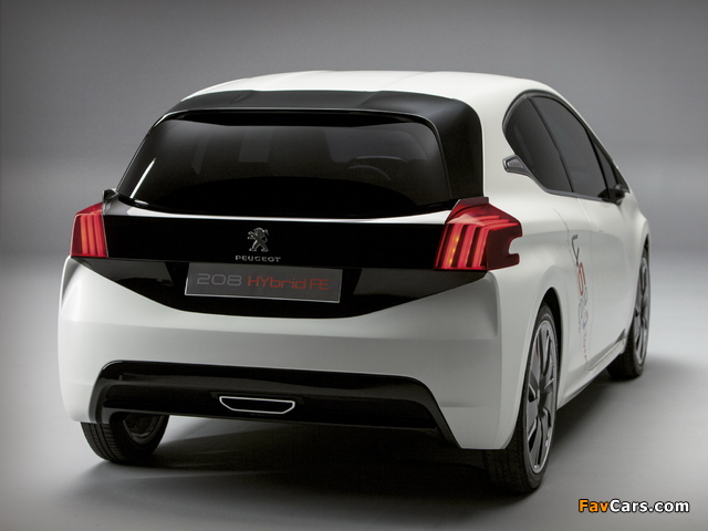 Peugeot 208 HYbrid FE Concept 2013 pictures (640 x 480)
