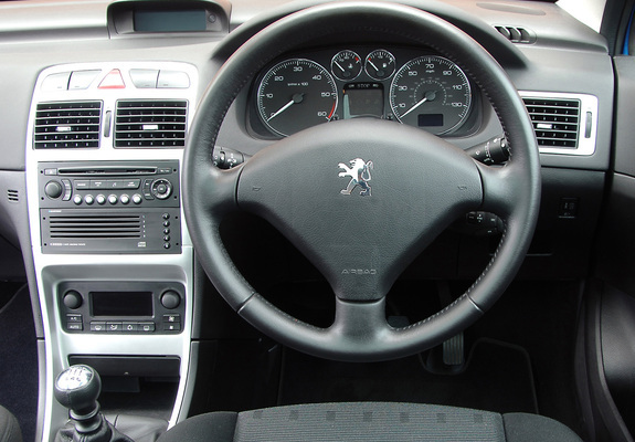 Peugeot 307 SW UK-spec 2005–08 photos