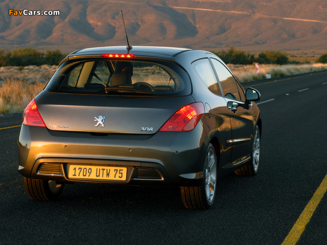 Pictures of Peugeot 308 3-door 2007–10 (640 x 480)