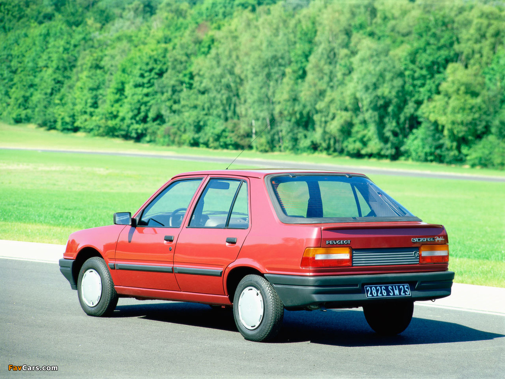 Peugeot 309 5-door 1985–89 photos (1024 x 768)