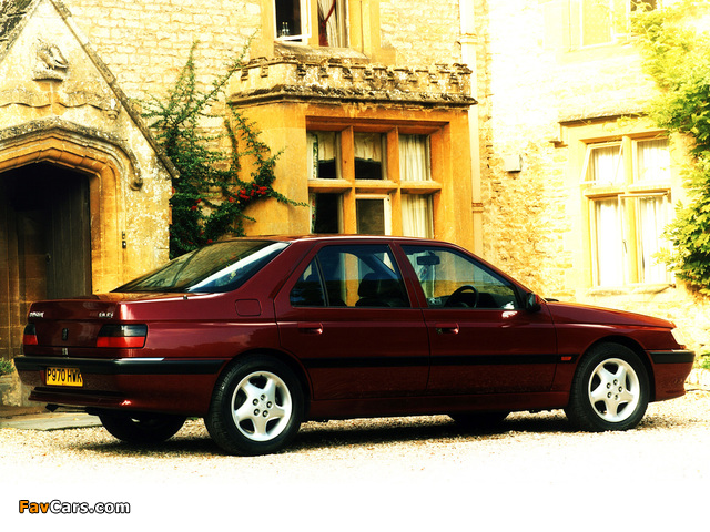 Pictures of Peugeot 605 UK-spec 1989–99 (640 x 480)