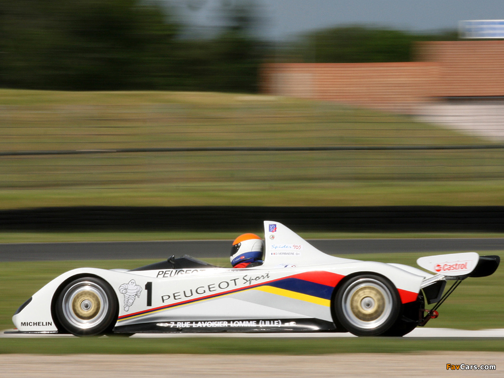 Images of Peugeot 905 Spider 1992 (1024 x 768)