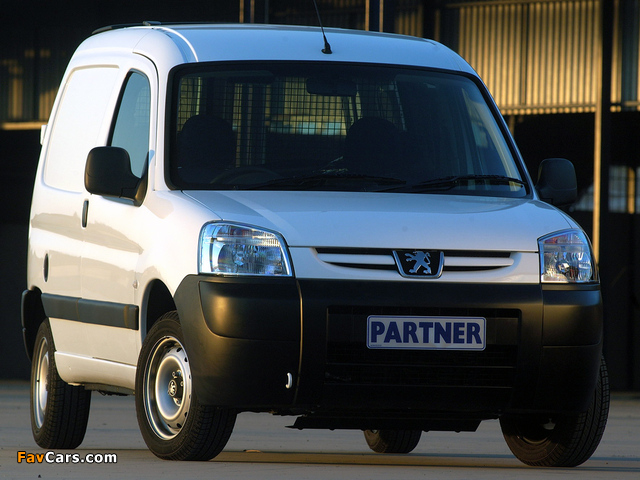 Images of Peugeot Partner Van ZA-spec 2002–08 (640 x 480)