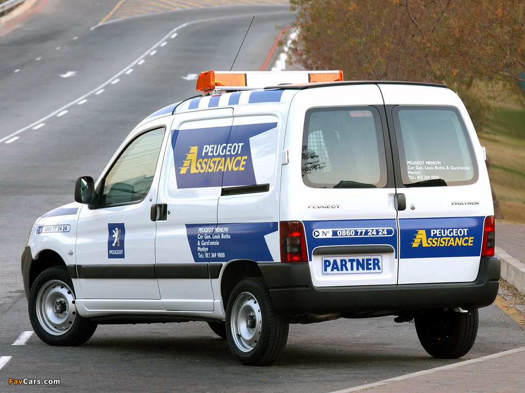 Pictures of Peugeot Partner Assistance Van 2002–08 (1024 x 768)