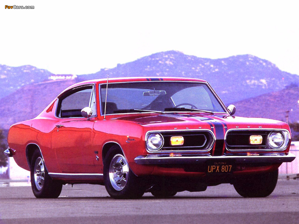 Plymouth Barracuda Formula S Fastback (BH29) 1967 wallpapers (1024 x 768)