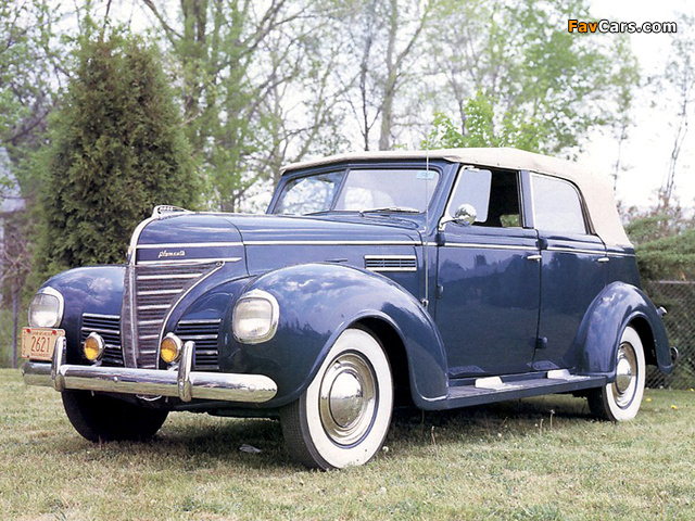 Plymouth DeLuxe Convertible Sedan (P8) 1939 images (640 x 480)