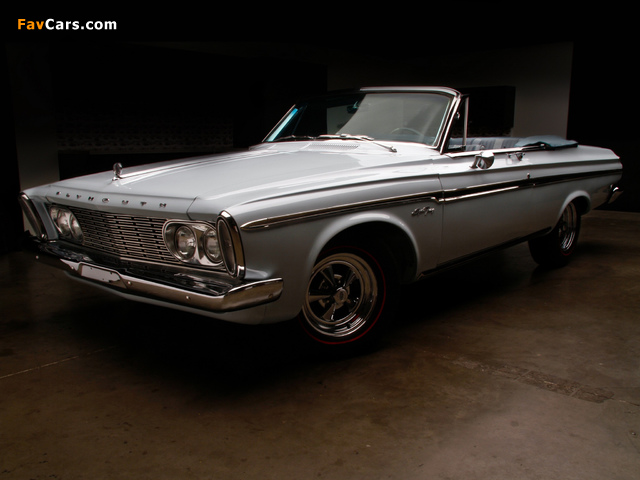 Plymouth Sport Fury Convertible (TP2-P 345) 1963 images (640 x 480)
