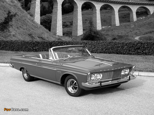 Plymouth Sport Fury Convertible (TP2-P 345) 1963 wallpapers (640 x 480)