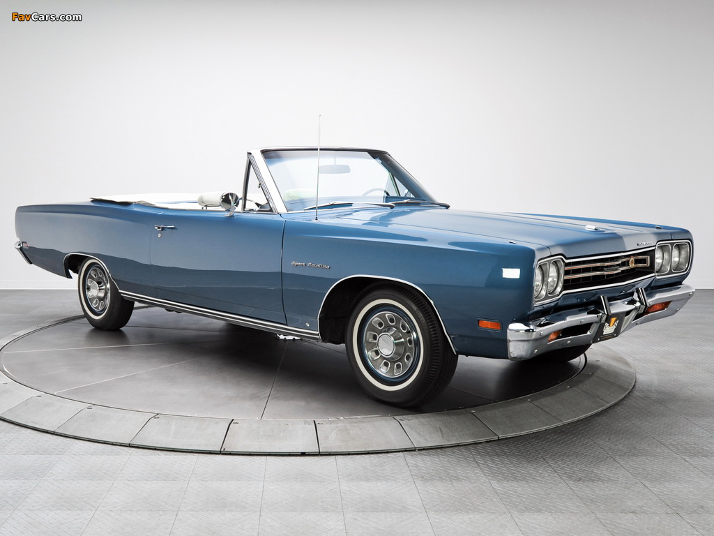 Plymouth Sport Satellite Convertible (RP27) 1969 images (1024 x 768)