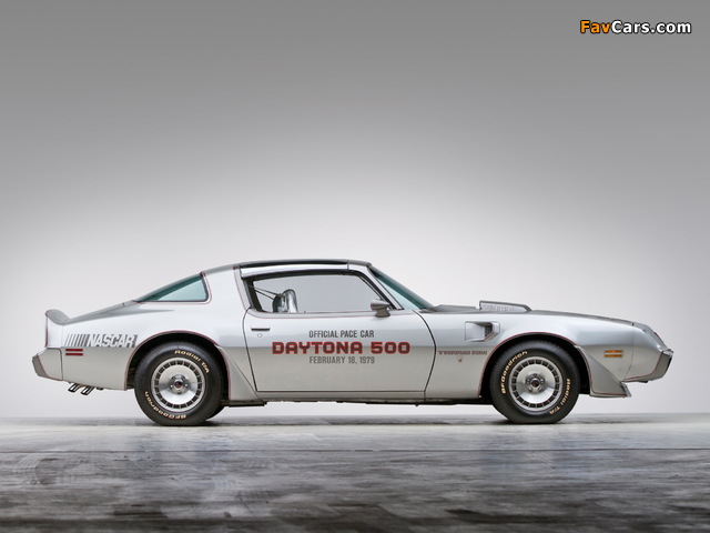 Photos of Pontiac Firebird Trans Am T/A 6.6 L78 10th Anniversary Daytona 500 Pace Car 1979 (640 x 480)