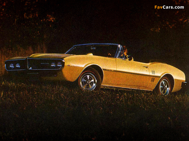 Pontiac Firebird 326 H.O. Convertible (22367) 1967 pictures (640 x 480)
